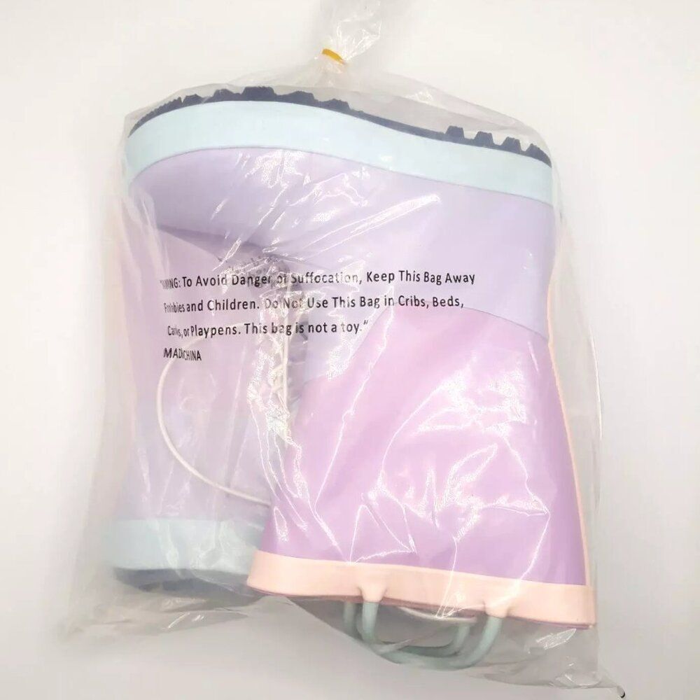 Girls Ali Colorblock Rain Boots - Cat and Jack (Purple) "Size 11" - NEW!!! - Picture 3 of 4